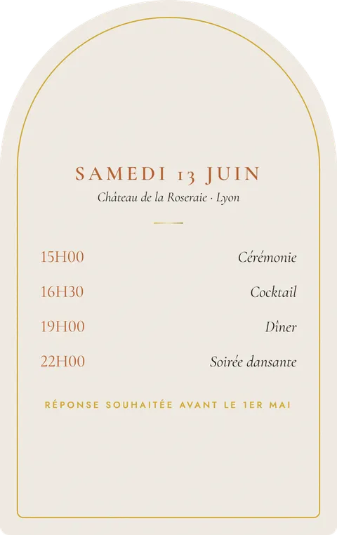 Programme Citron, verso, format arche (aperçu de démonstration)