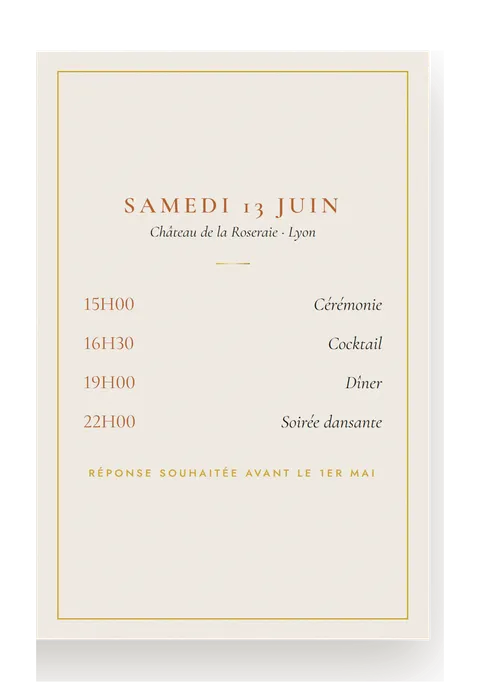 Programme Citron, verso, format carte (aperçu de démonstration)